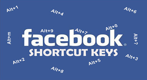 إختصارات لوحة المفاتيح مع موقع الفيس بوك